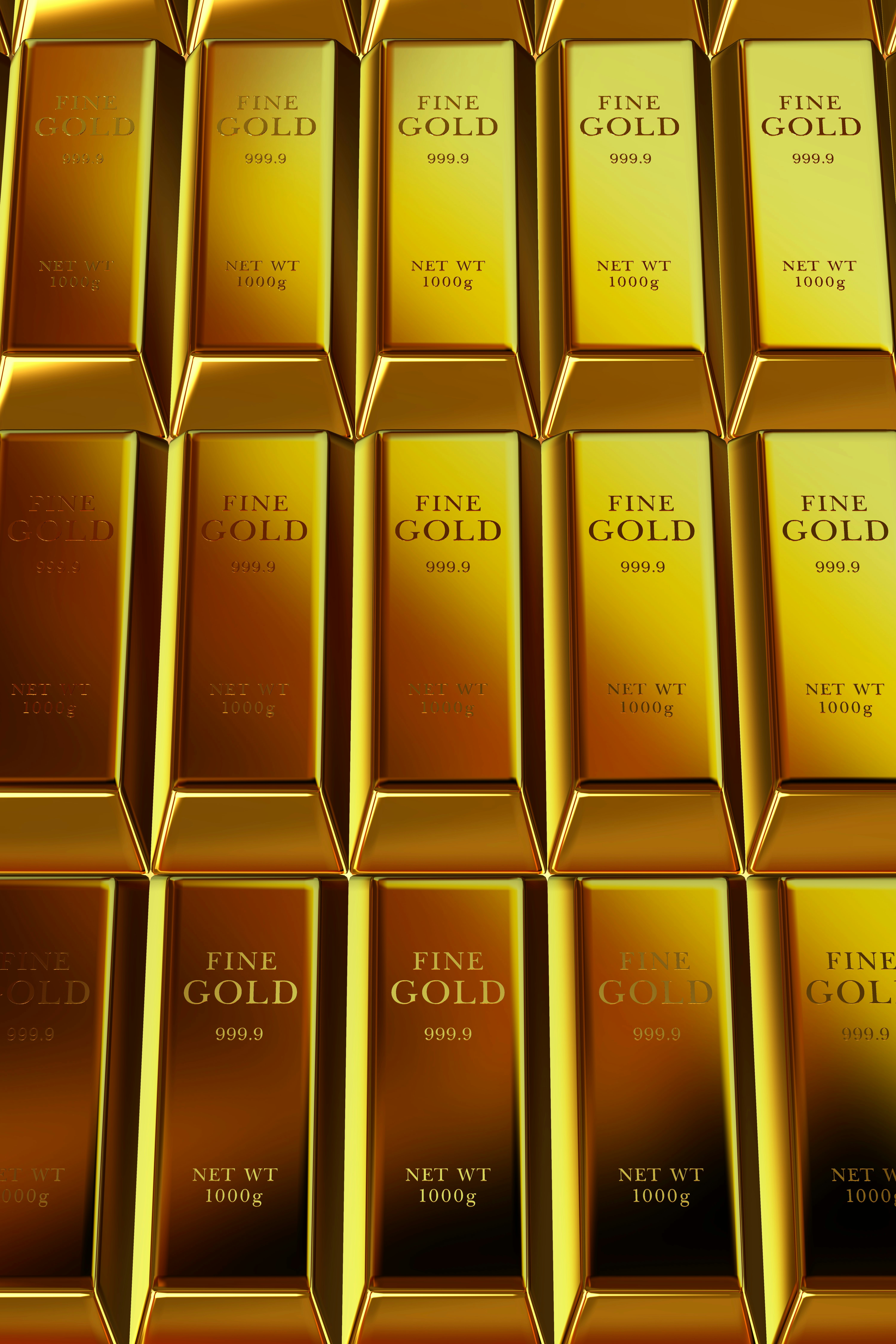 Bank Bullions, Golden Bars, Elite Background, Precious Metals, Business